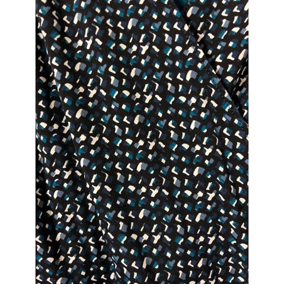 WHBM Dress M Medium Reversible 2 for 1 Blue Floral Stretch Career Church NEW - Picture 10 of 12